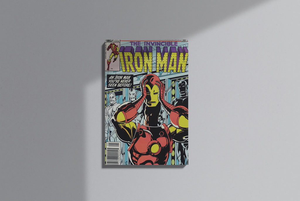 GeekCultcha Marvel Iron Man Premium Canvas Painting Retro Style