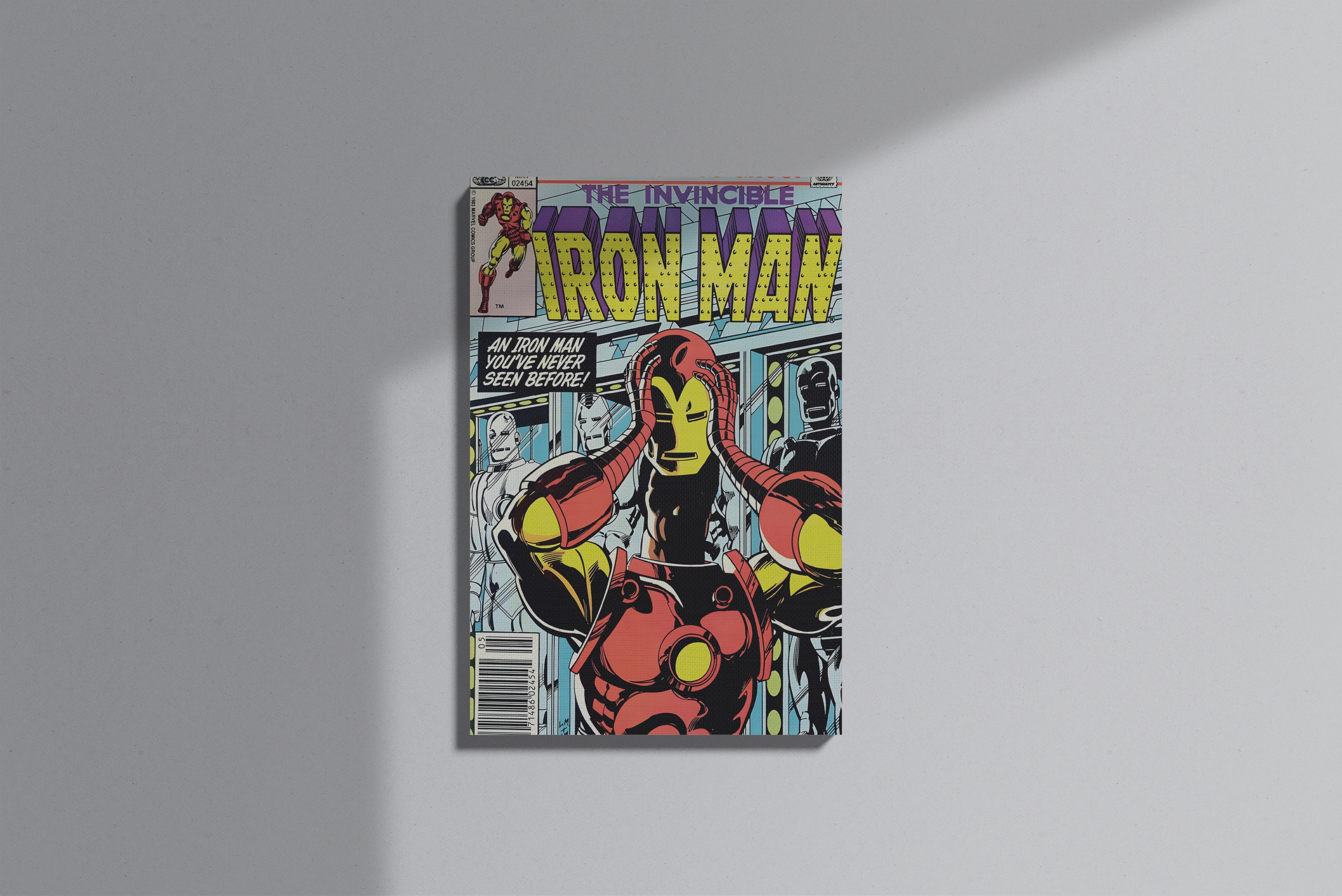 GeekCultcha Marvel Iron Man Premium Canvas Painting Retro Style