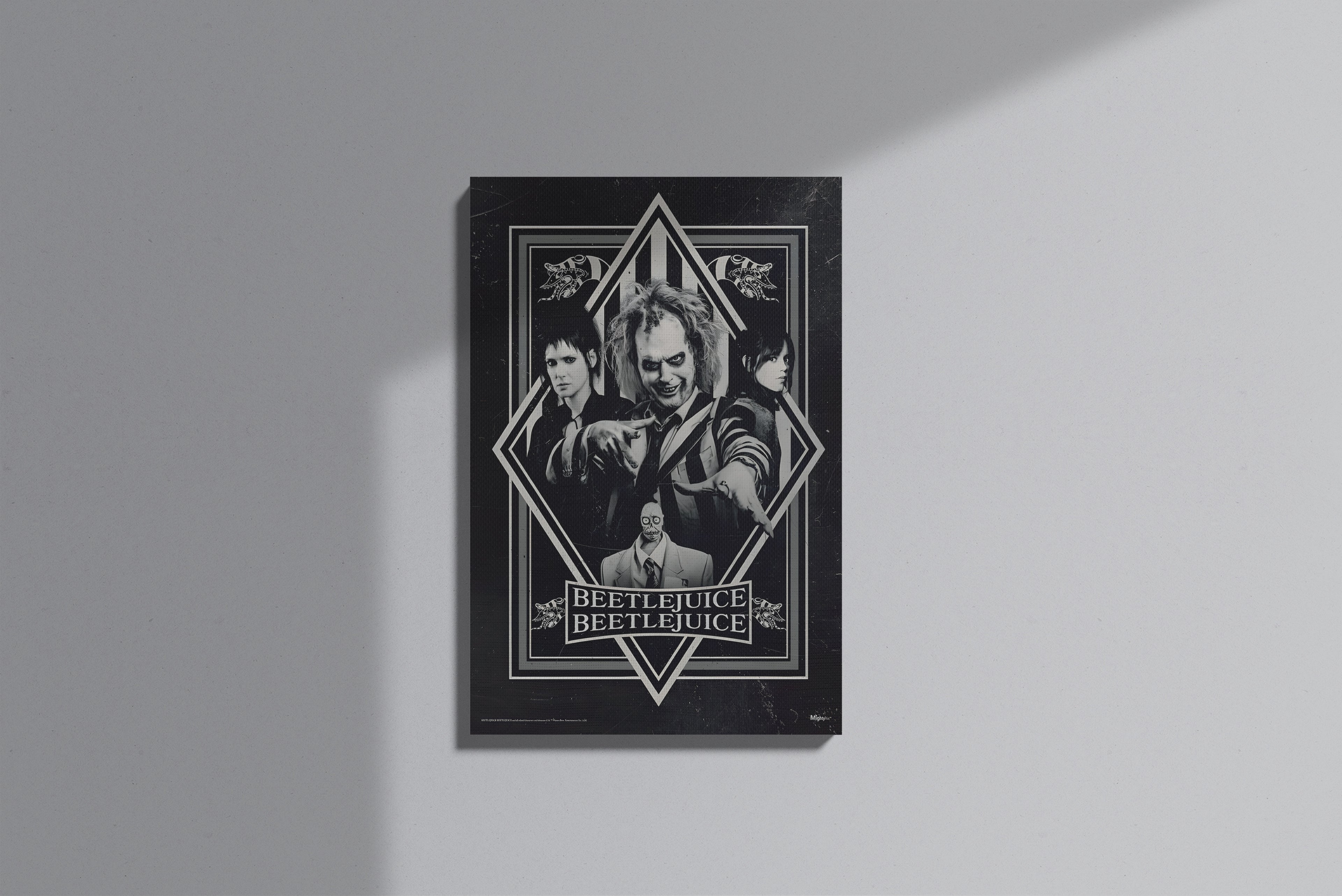 GeekCultcha Beetlejuice Movie Character Themed Premium Canvas Painting