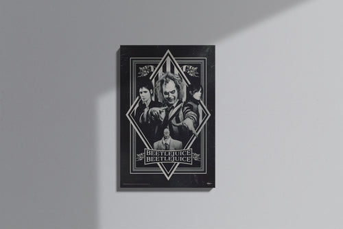 GeekCultcha Beetlejuice Movie Character Themed Premium Canvas Painting