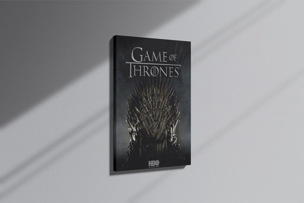GeekCultcha Game of Thrones Iron Throne Themed Premium Canvas Painting