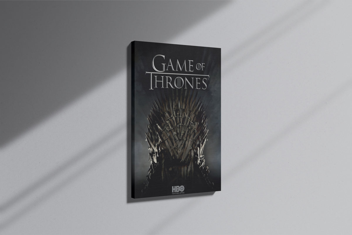 GeekCultcha Game of Thrones Iron Throne Themed Premium Canvas Painting