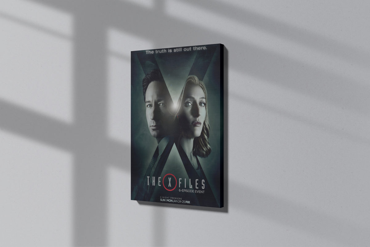 GeekCultcha The X-Files Series Premium Canvas Print