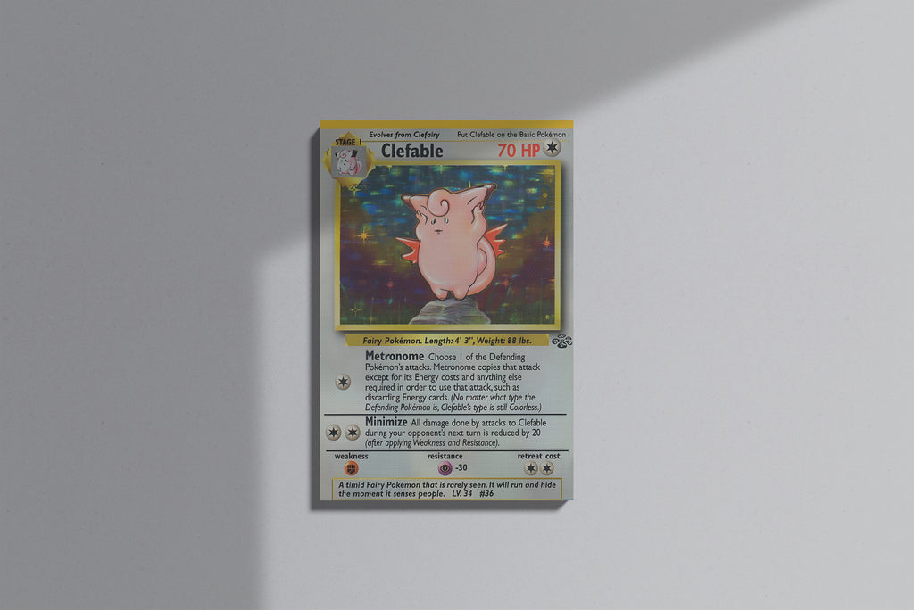 GeekCultcha Pokémon Clefable Premium Canvas Print