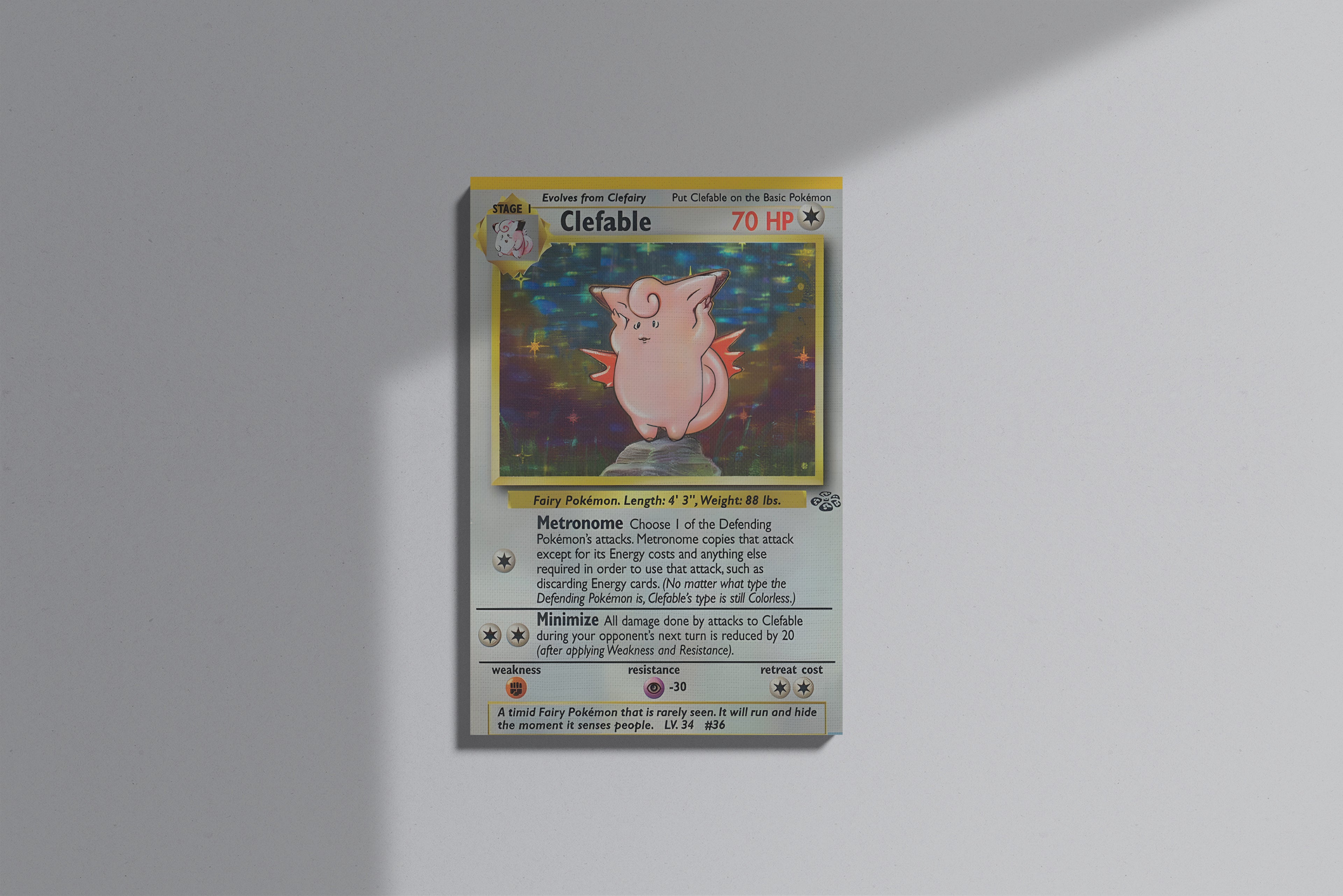 GeekCultcha Pokémon Clefable Premium Canvas Print