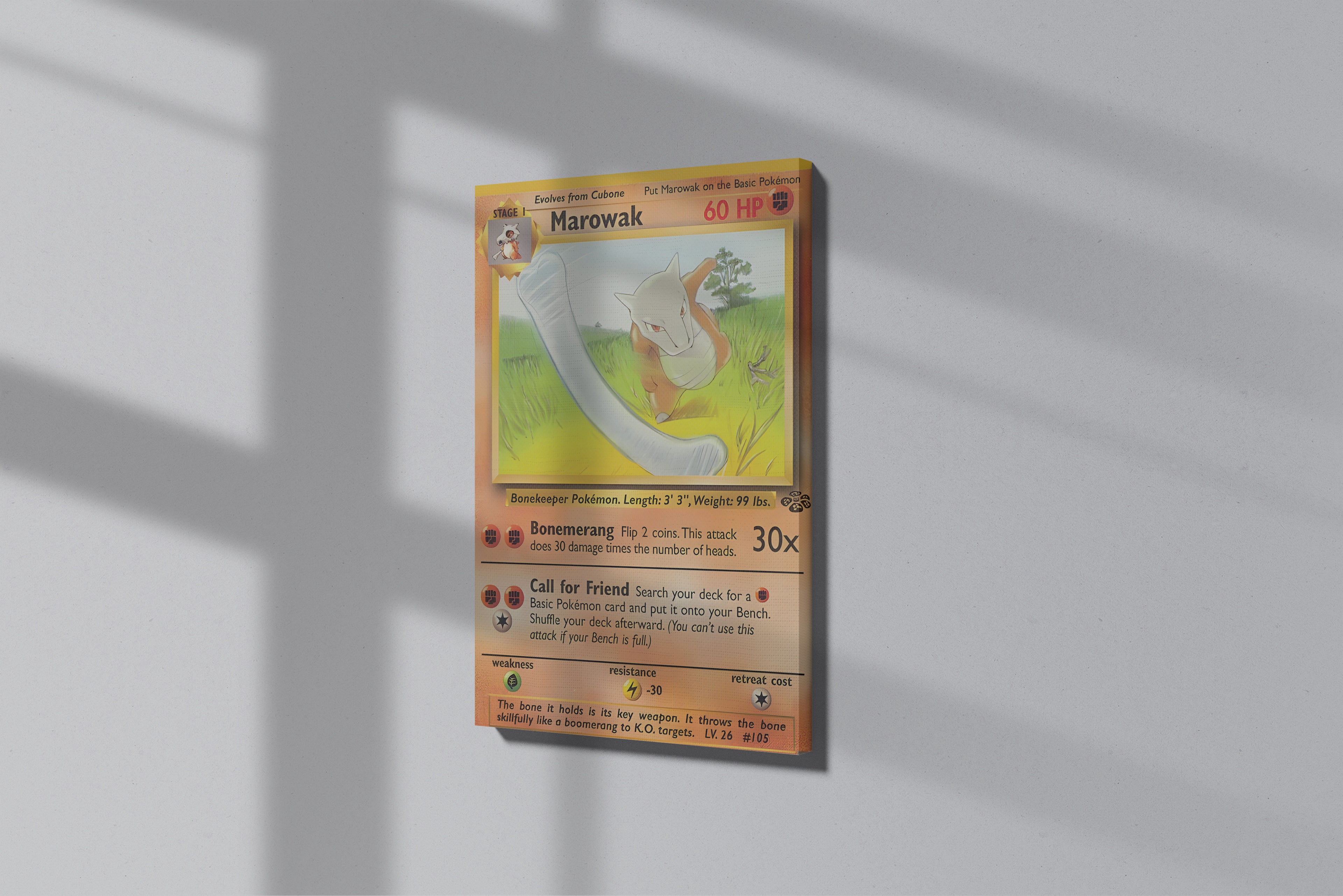 GeekCultcha Pokémon Marowak Premium Canvas Print