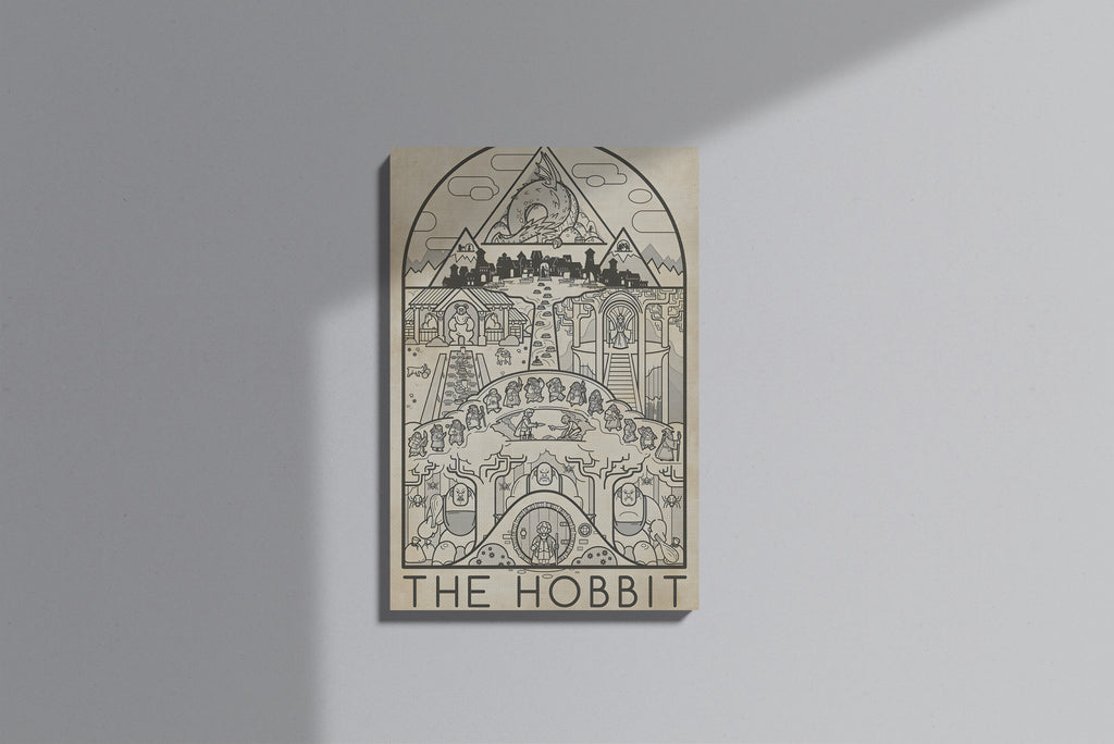 GeekCultcha The Hobbit Scene Premium Canvas Print