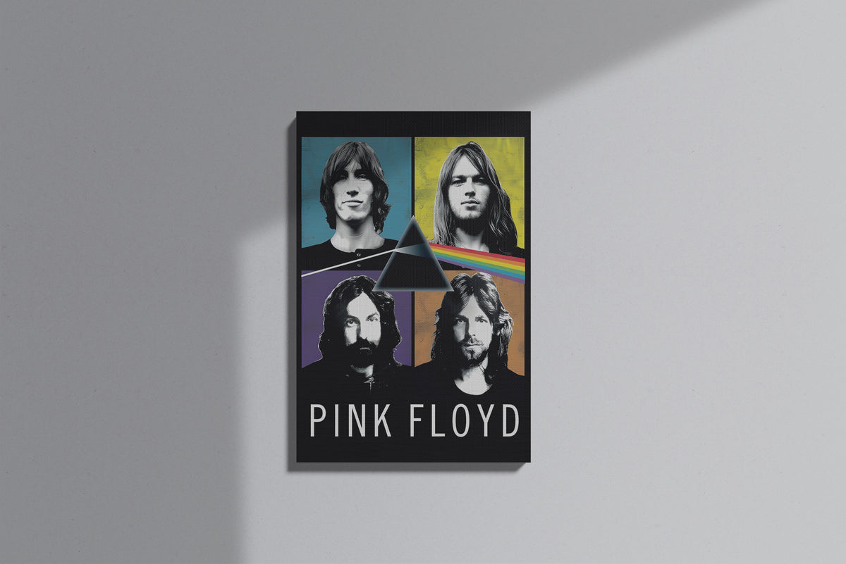 GeekCultcha Pink Floyd Iconic Album Stills Premium Canvas Painting