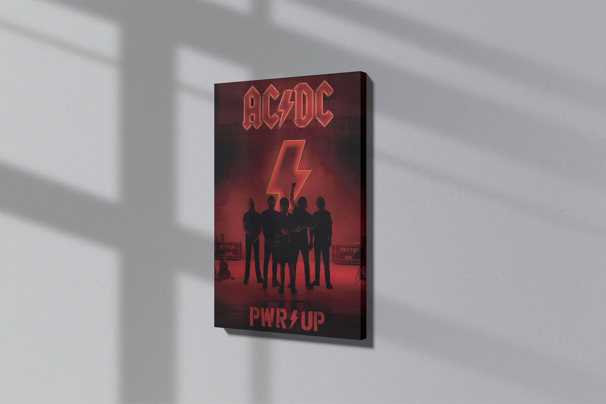 GeekCultcha AC/DC Power Up Premium Canvas Print