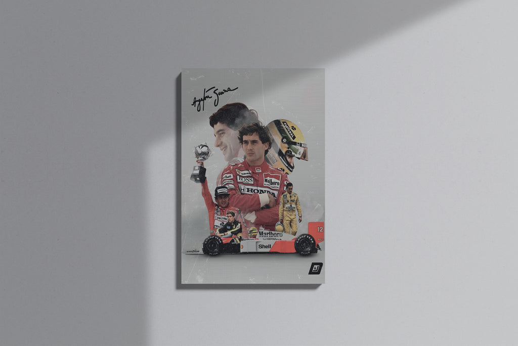 GeekCultcha Formula 1 Ayrton Senna Premium Canvas Print