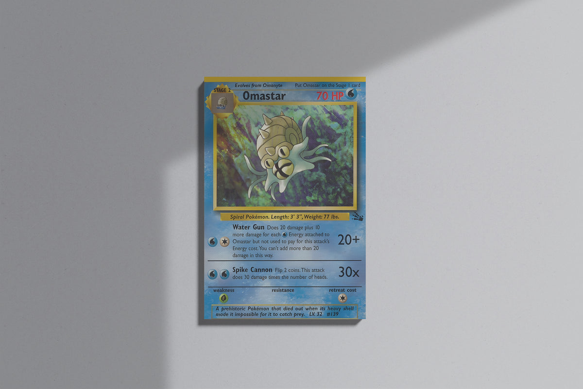 GeekCultcha Pokémon Omastar Premium Canvas Print