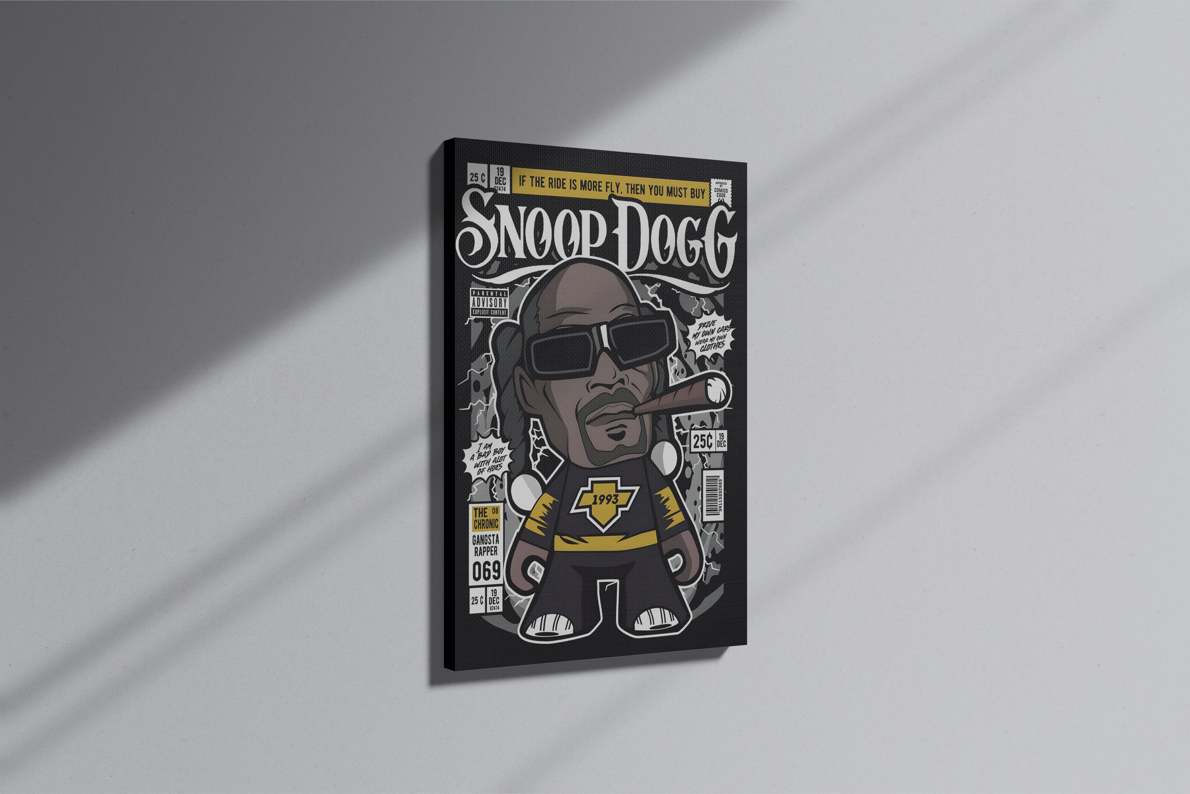 GeekCultcha Snoop Dogg Themed Premium Canvas Painting