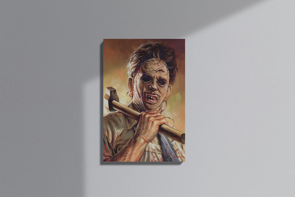 GeekCultcha Texas Chainsaw Massacre Leatherface Premium Canvas Print
