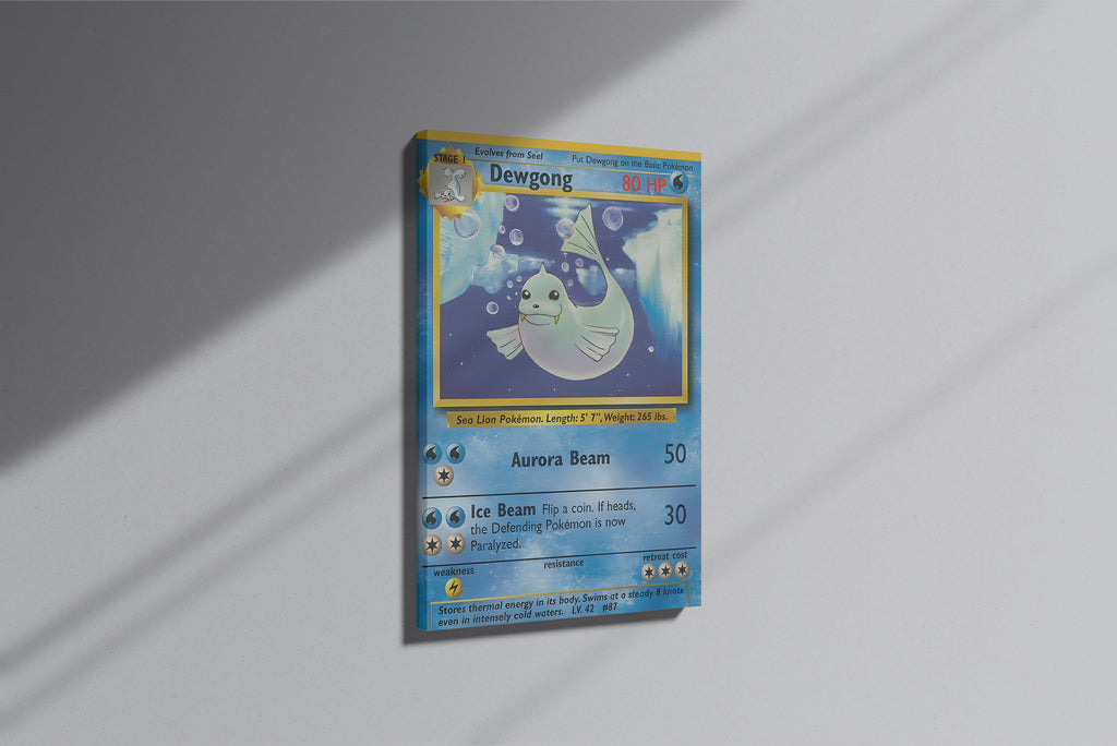 GeekCultcha Pokémon Dewgong Premium Canvas Print
