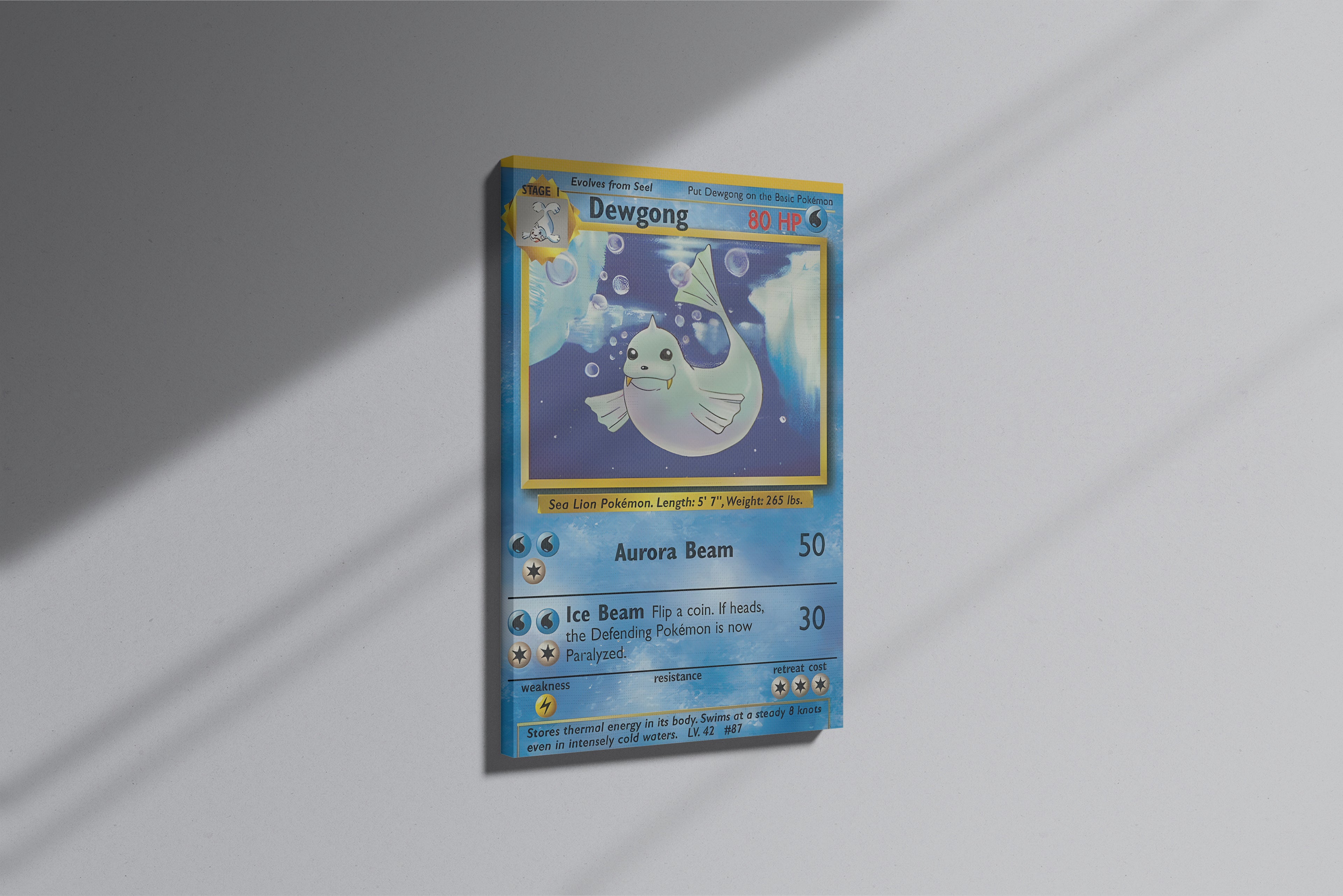 GeekCultcha Pokémon Dewgong Premium Canvas Print
