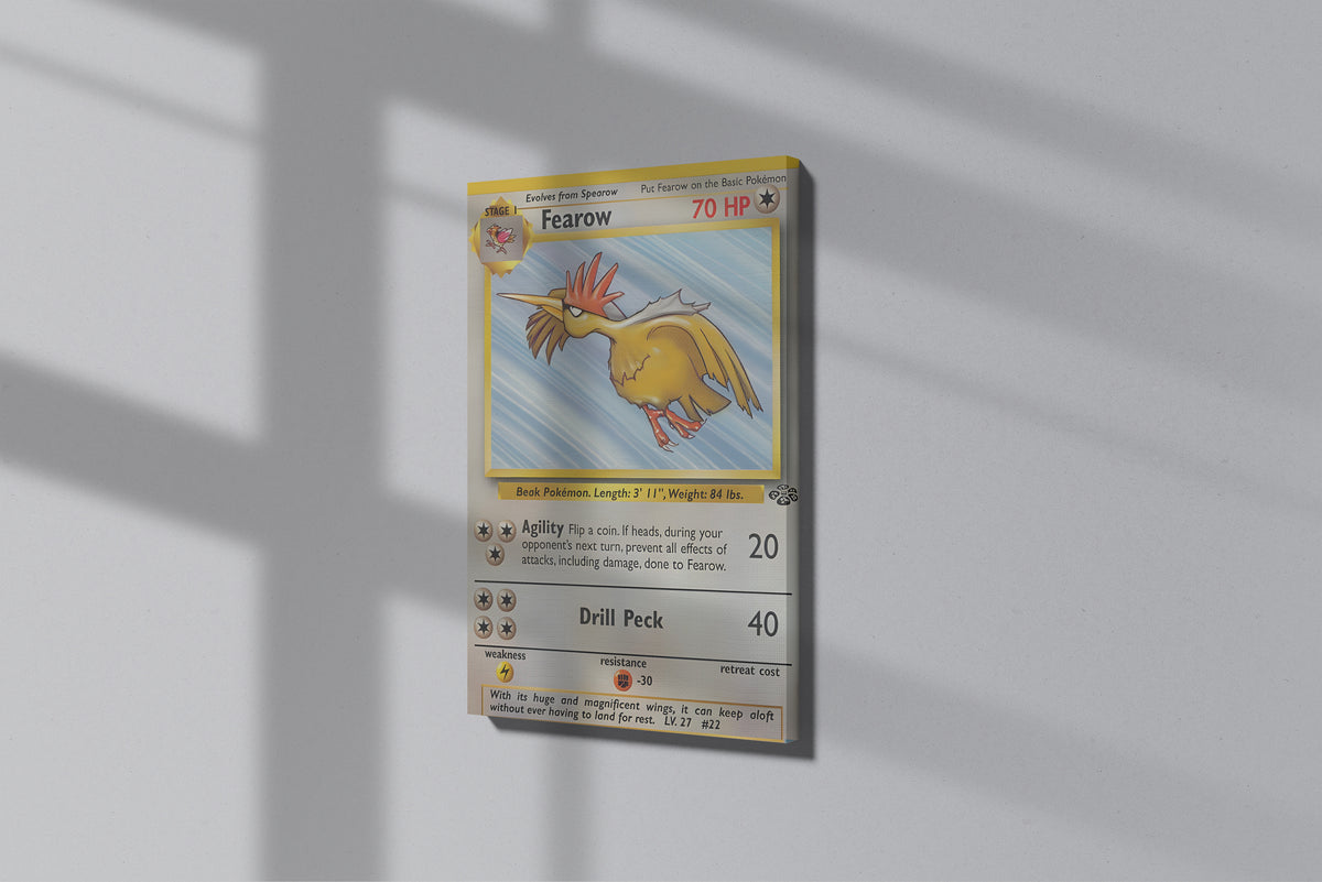 GeekCultcha Pokémon Fearow Premium Canvas Print