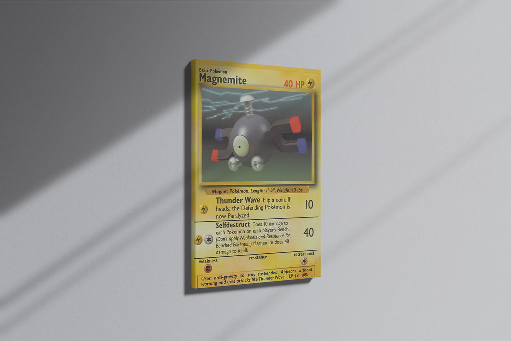 GeekCultcha Pokémon Magnemite Premium Canvas Print