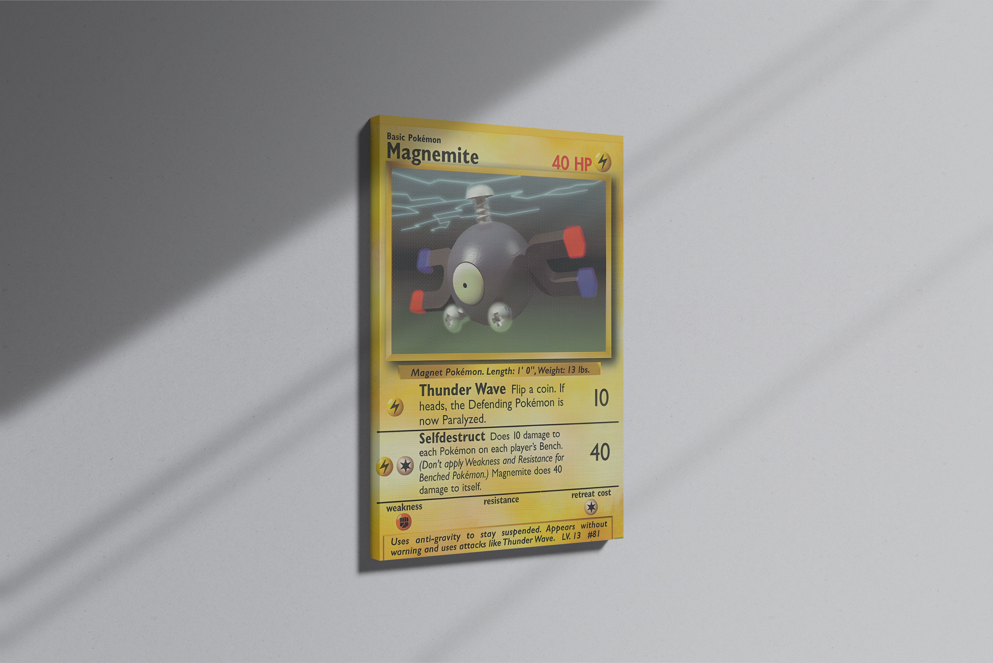 GeekCultcha Pokémon Magnemite Premium Canvas Print
