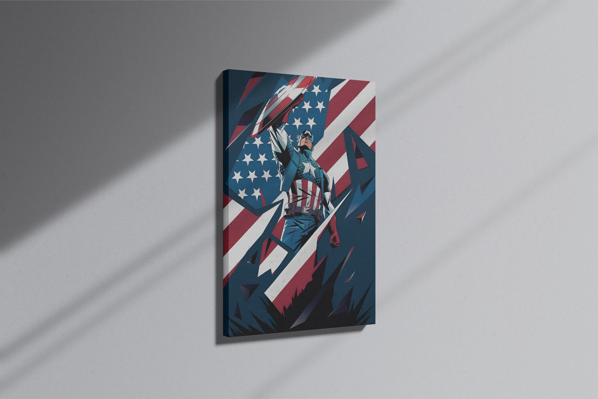 GeekCultcha Marvel Captain America Premium Canvas Print