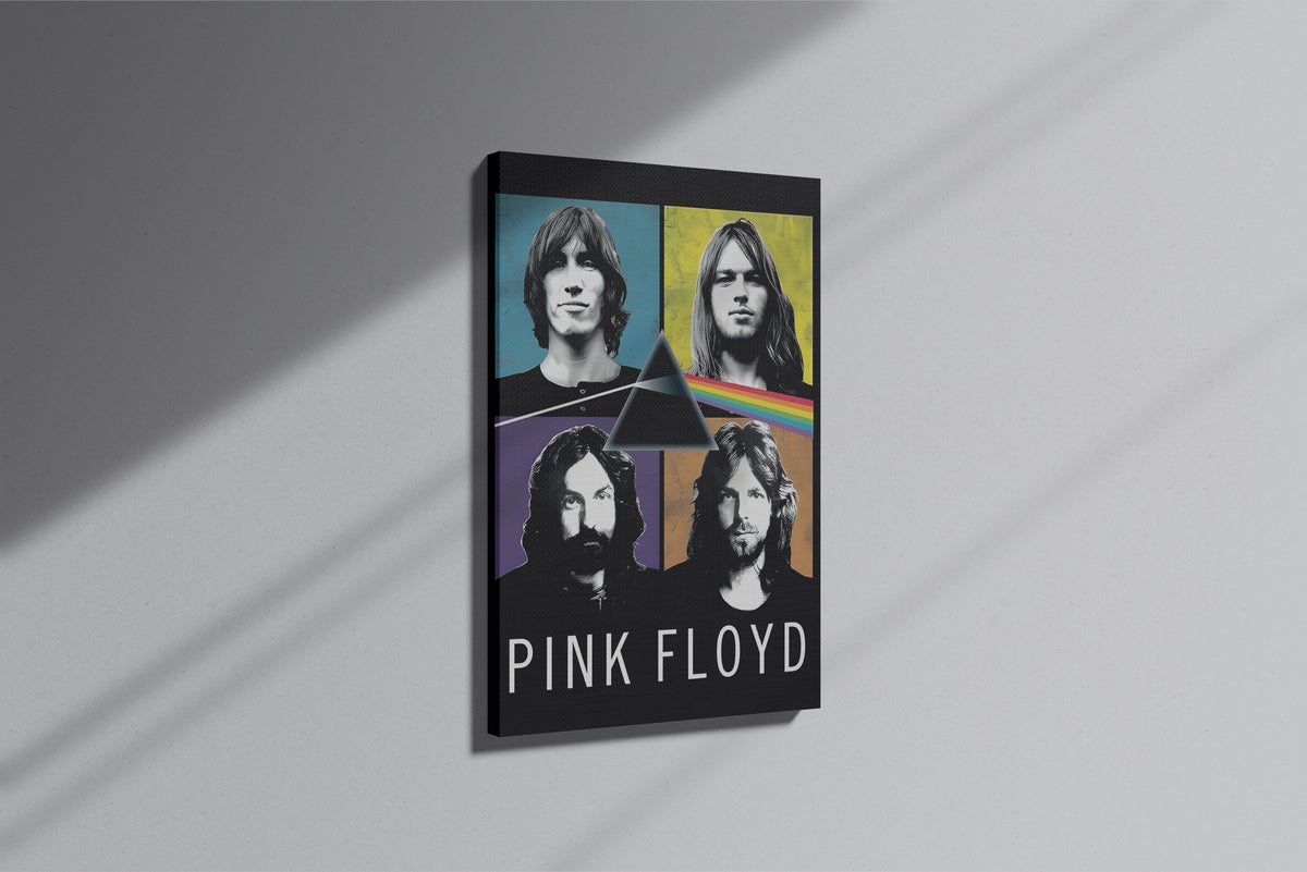 GeekCultcha Pink Floyd Iconic Album Stills Premium Canvas Painting