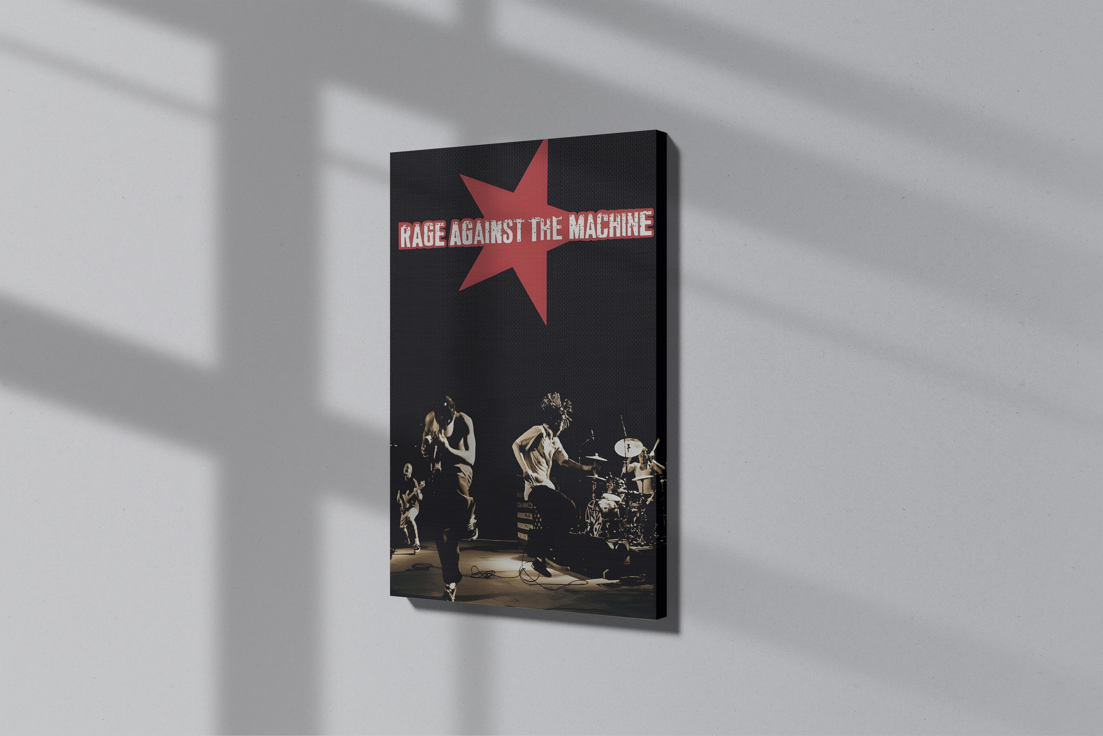 GeekCultcha Rage Against The Machine Concert Themed Premium Canvas Print