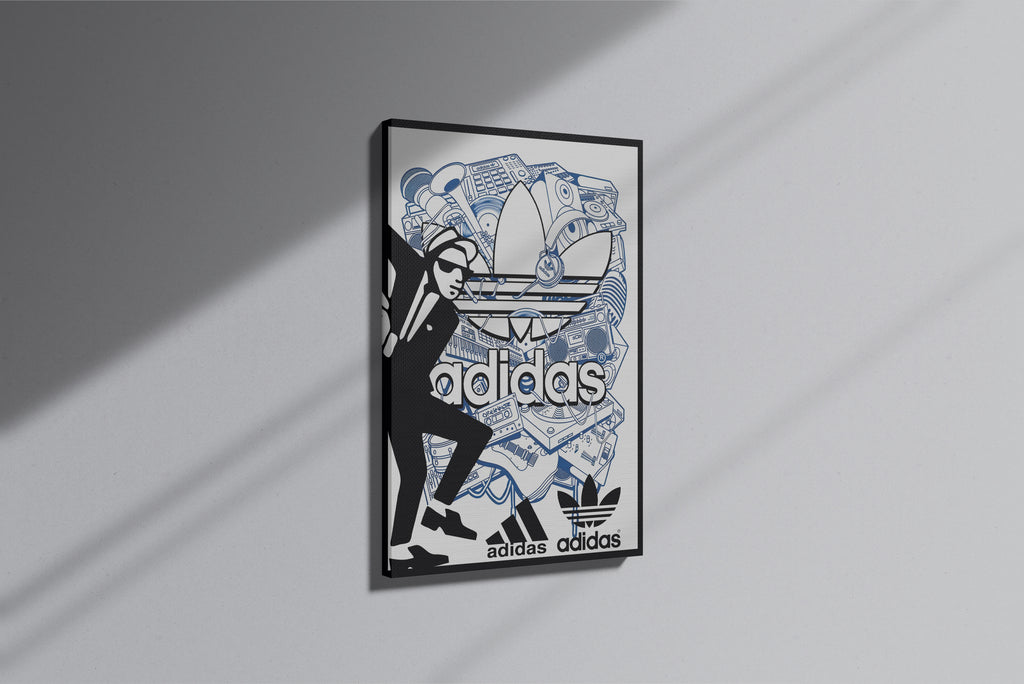 GeekCultcha Adidas Music Themed Premium Canvas Painting