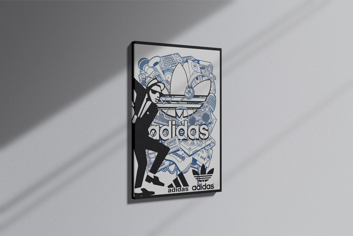GeekCultcha Adidas Music Themed Premium Canvas Painting