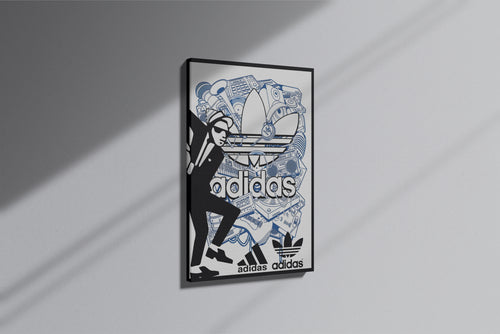 GeekCultcha Adidas Music Themed Premium Canvas Painting