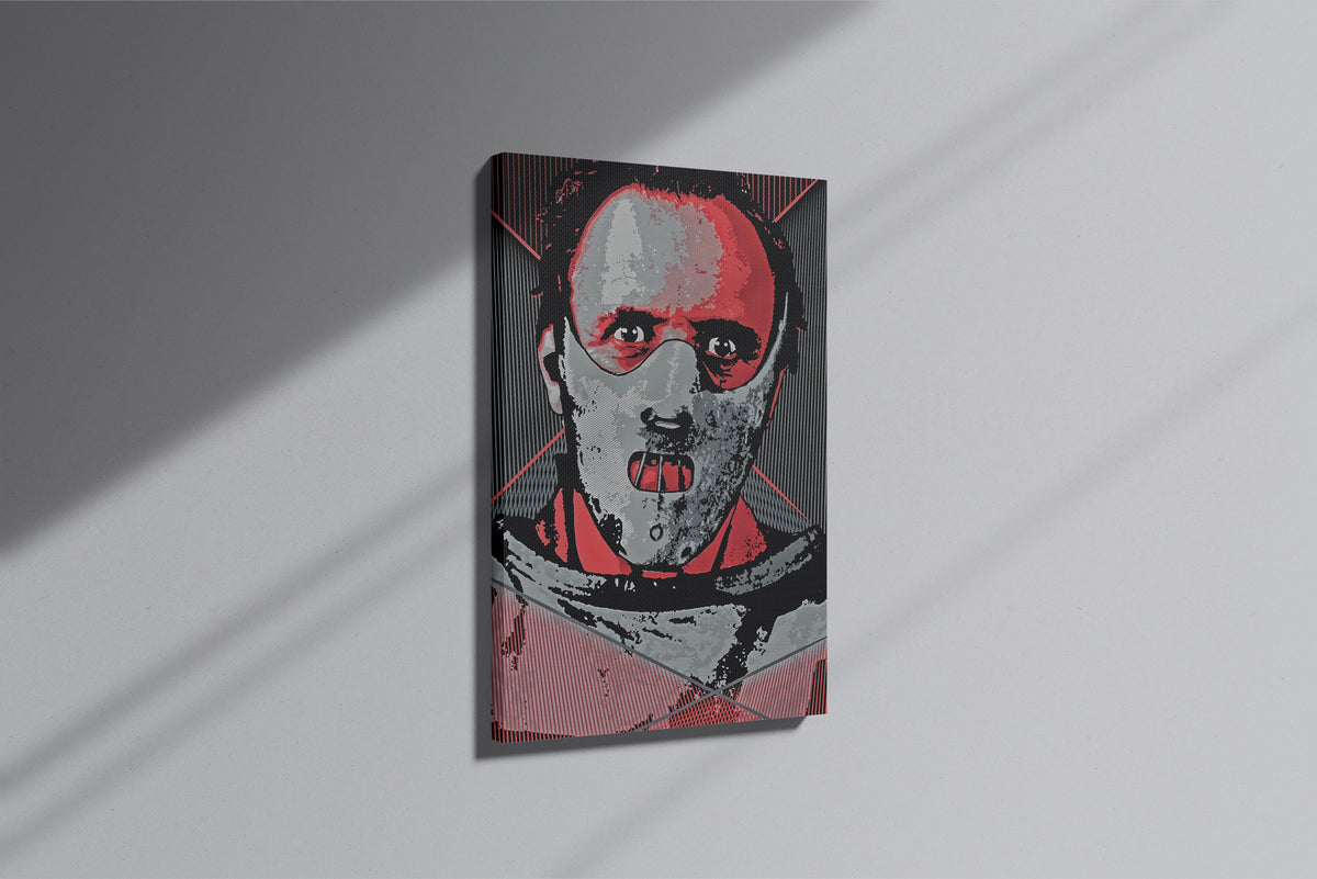 GeekCultcha Hannibal Lecter Themed Premium Canvas Print