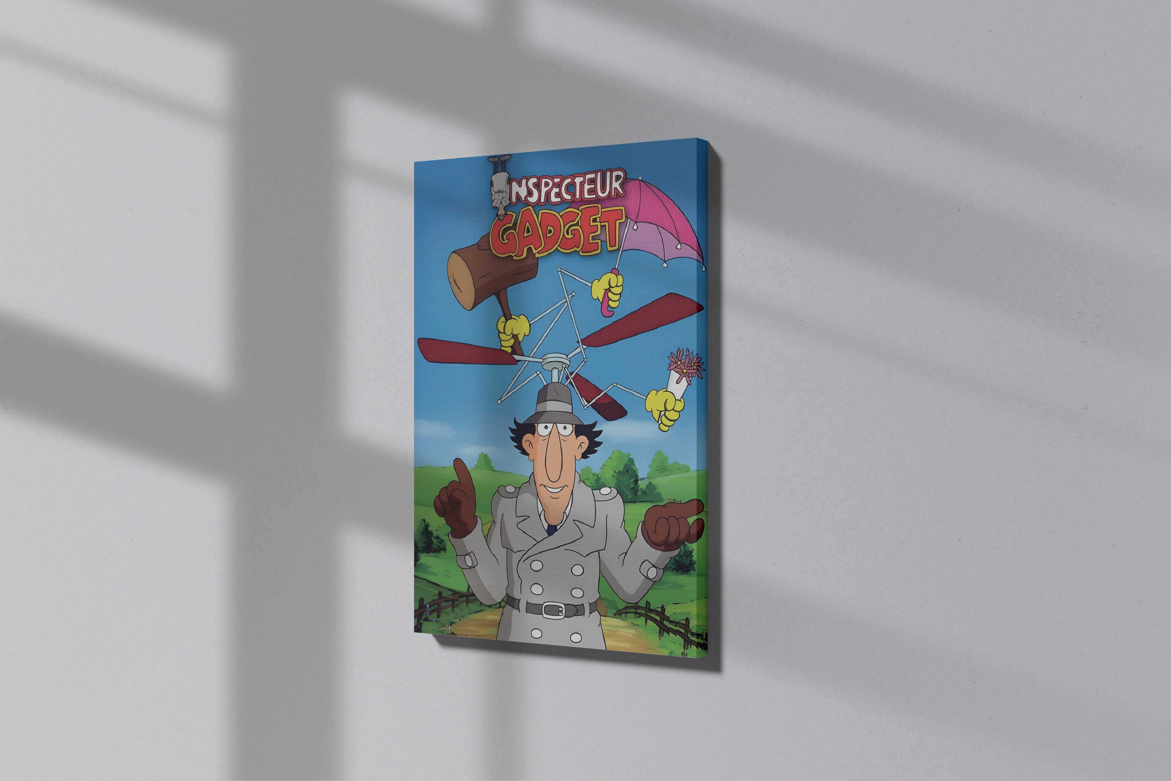 GeekCultcha Inspecteur Gadget Character Themed Premium Canvas Painting