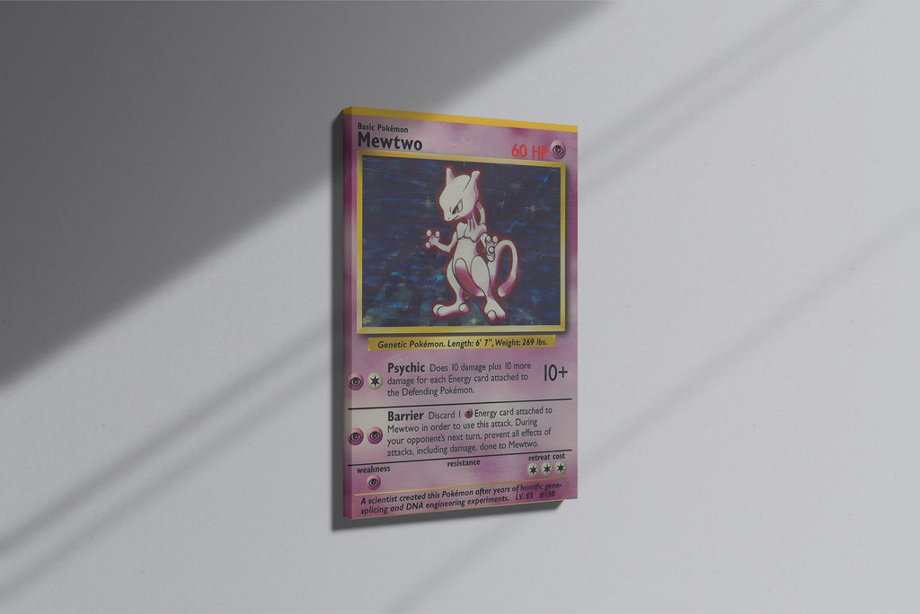 GeekCultcha Pokémon Mewtwo Premium Canvas Print
