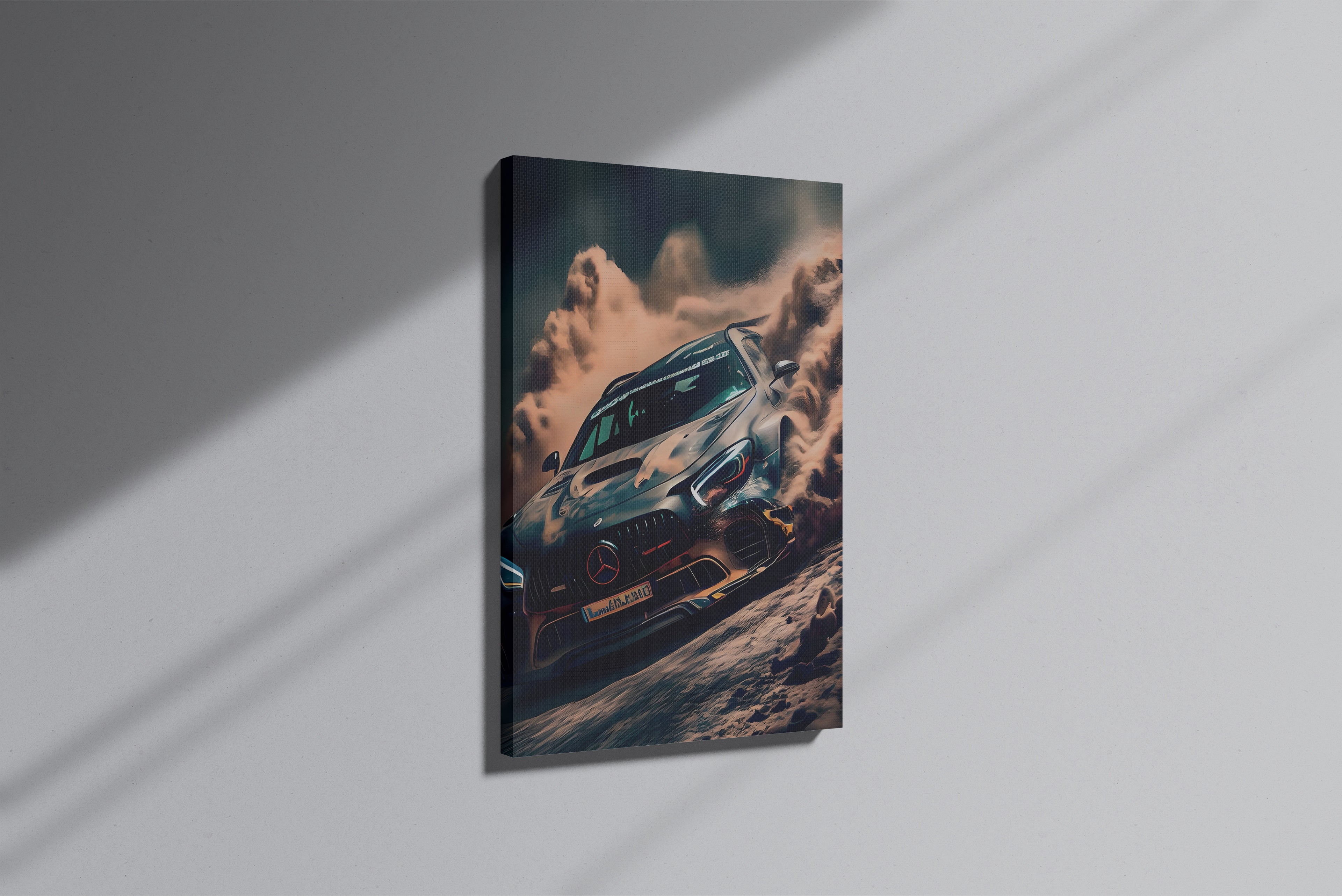 GeekCultcha Mercedes-Benz Racing Themed Premium Canvas Painting