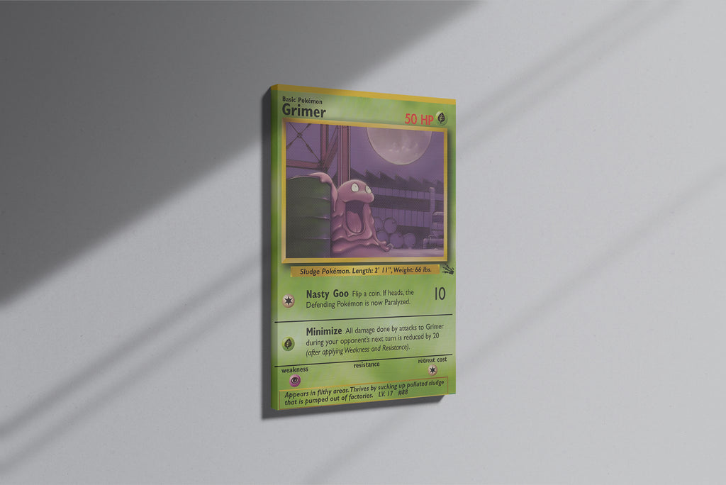 GeekCultcha Pokémon Grimer Themed Premium Canvas Painting