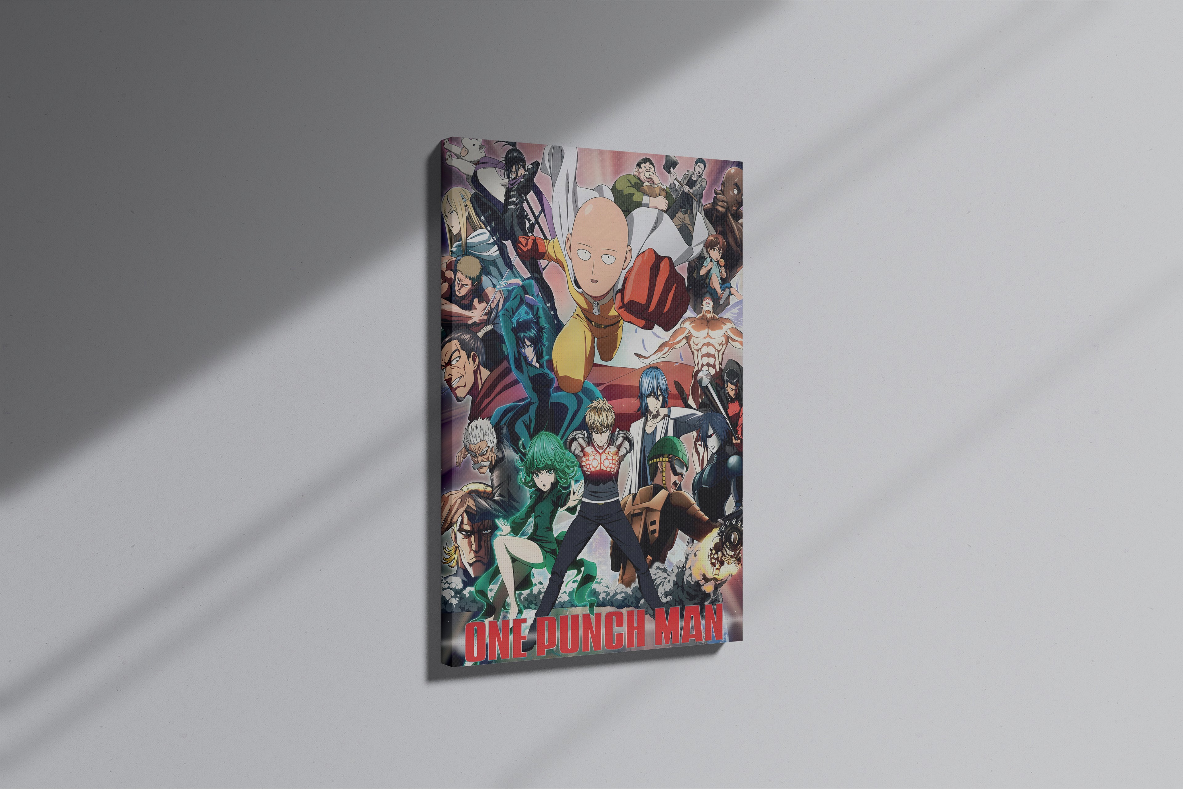 GeekCultcha One Punch Man Character Themed Premium Canvas Print