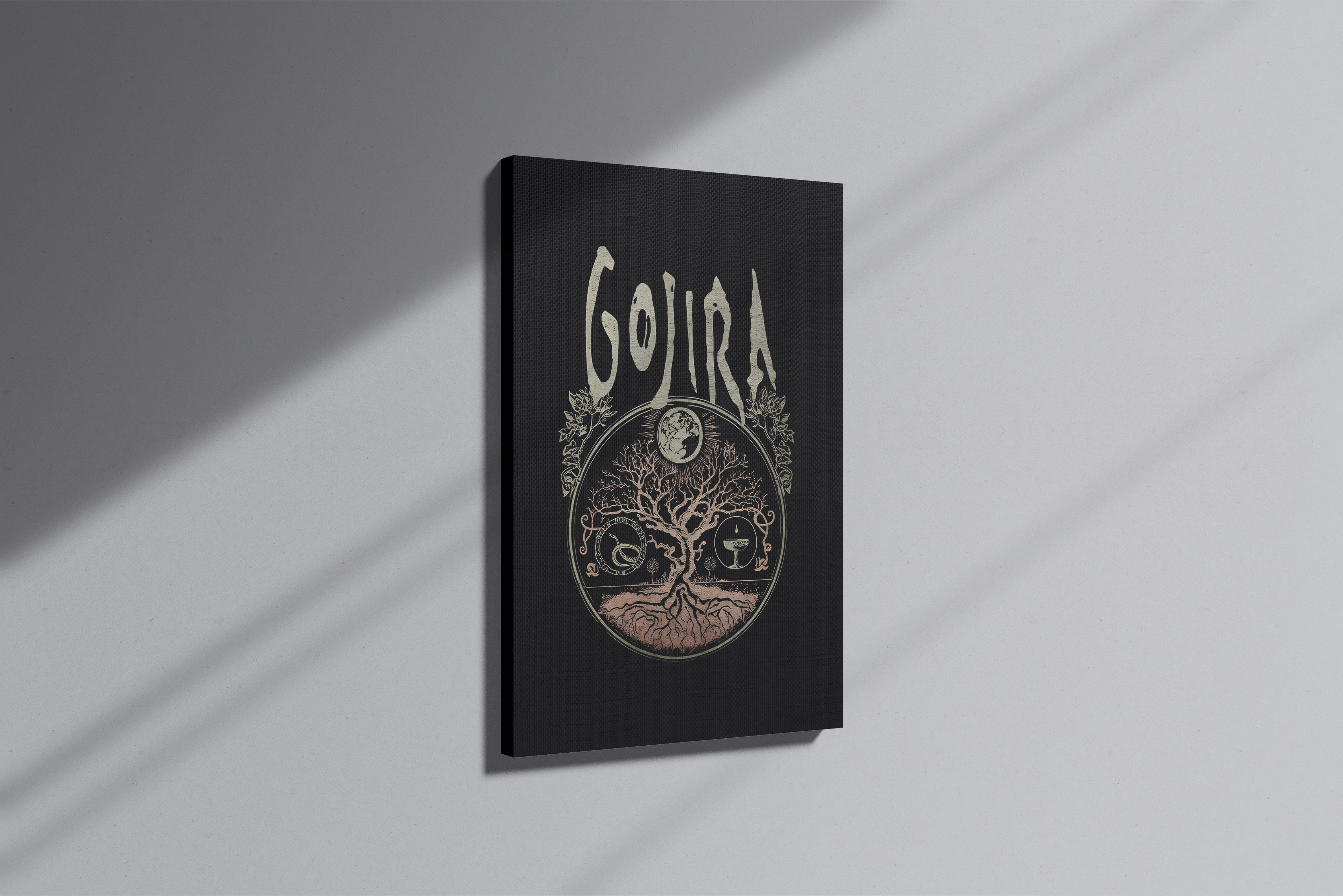GeekCultcha Gojira Nature-Themed Premium Canvas Painting