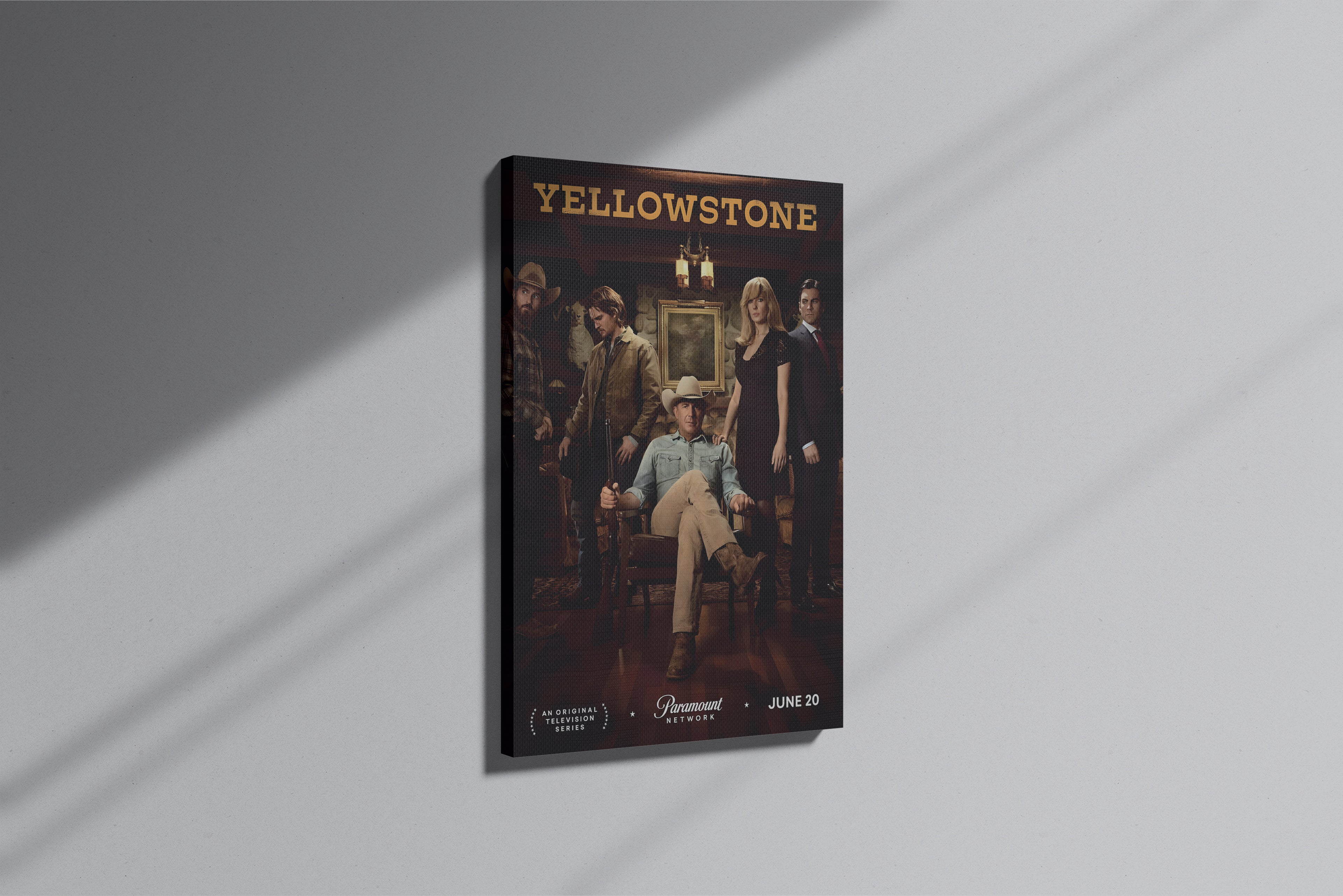 GeekCultcha Yellowstone Series Premium Canvas Painting
