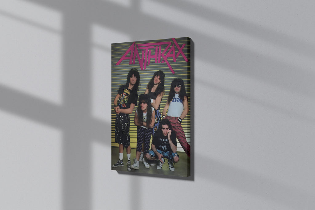 GeekCultcha Anthrax Rock Band Premium Canvas Print