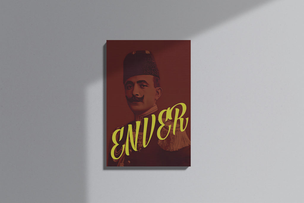 GeekCultcha Enver Pasha Historical Portrait Premium Canvas Painting