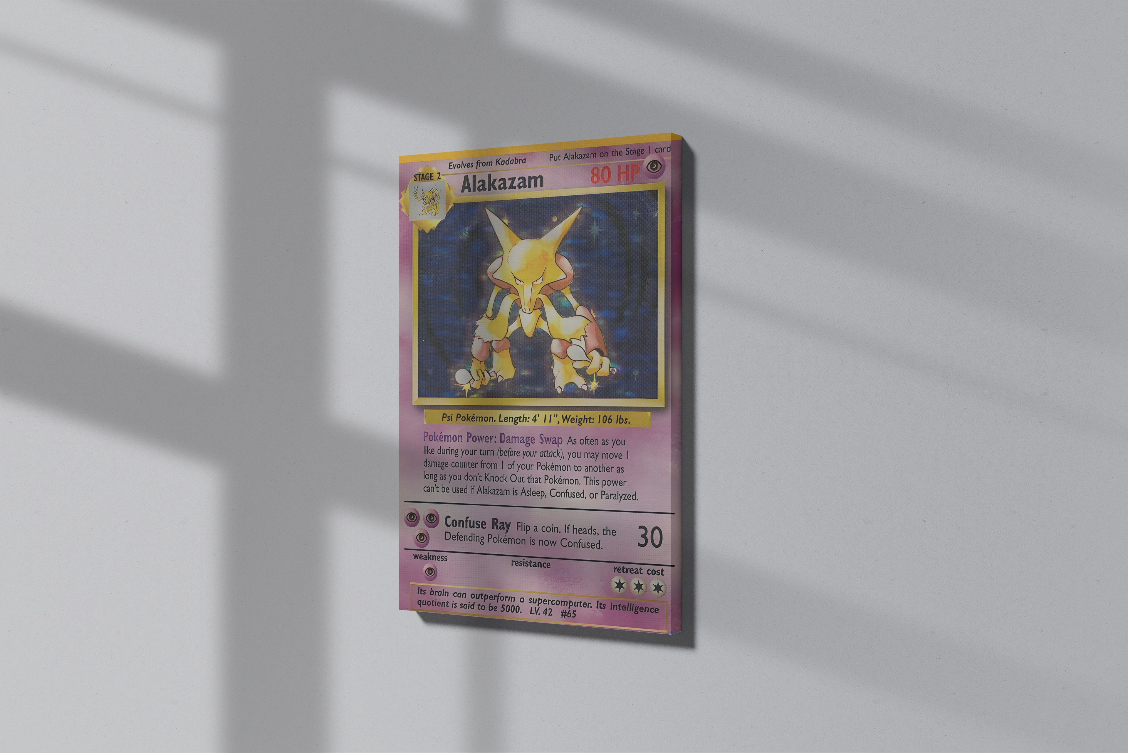 GeekCultcha Pokémon Alakazam Premium Canvas Print