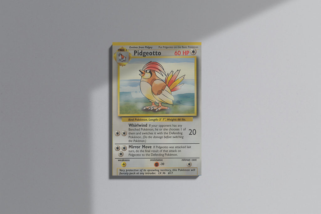 GeekCultcha Pokémon Pidgeotto Premium Canvas Print