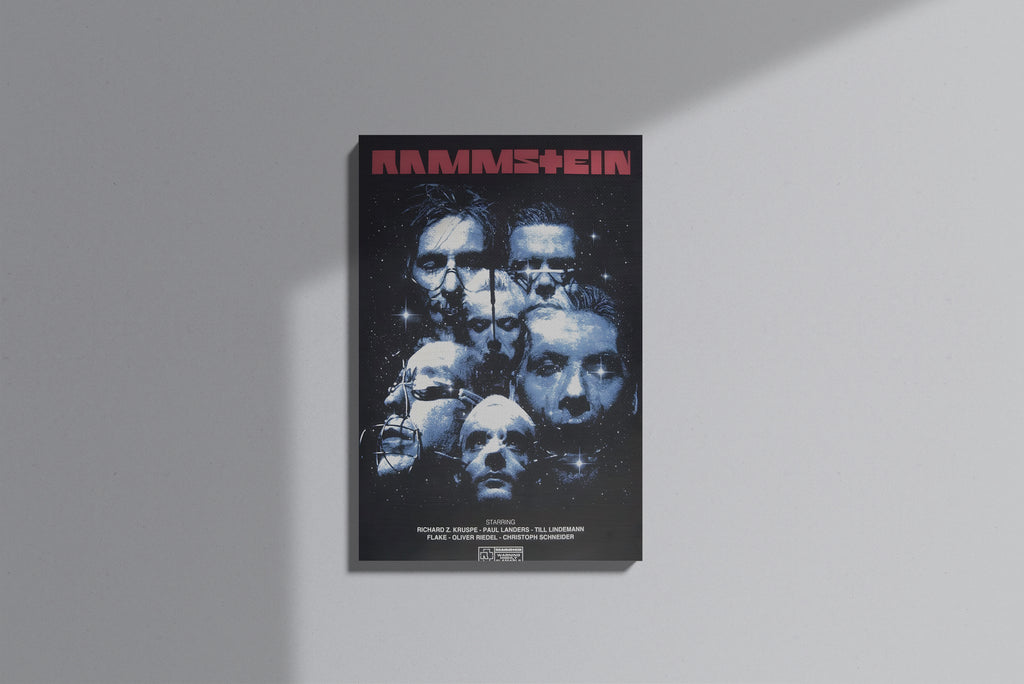 GeekCultcha Rammstein Group Premium Canvas Print