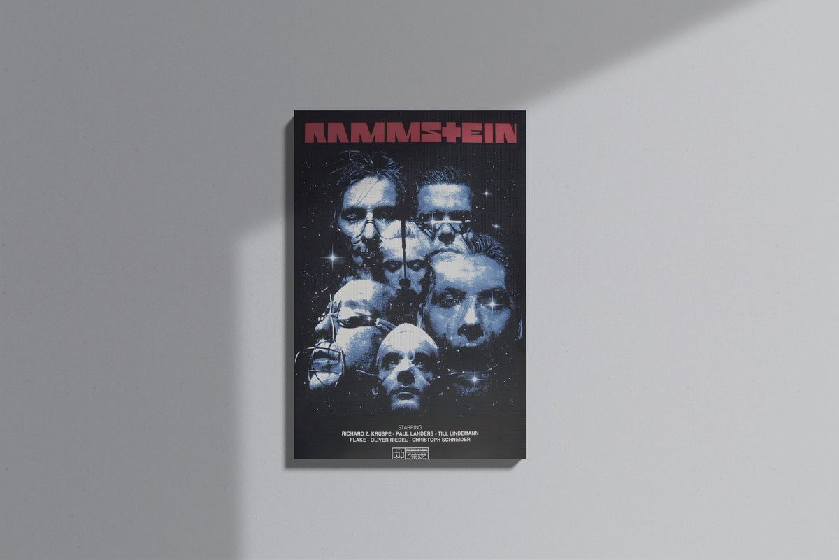 GeekCultcha Rammstein Group Premium Canvas Print