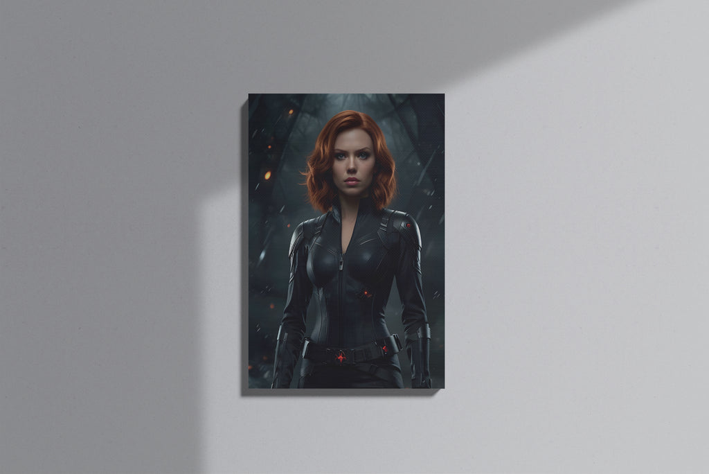 GeekCultcha Marvel Black Widow Premium Canvas Print