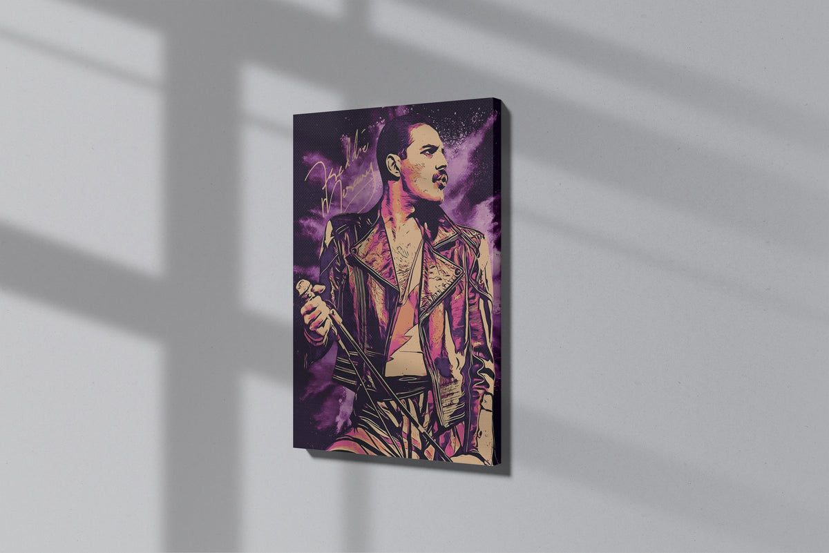 GeekCultcha Queen Freddie Mercury Premium Canvas Print