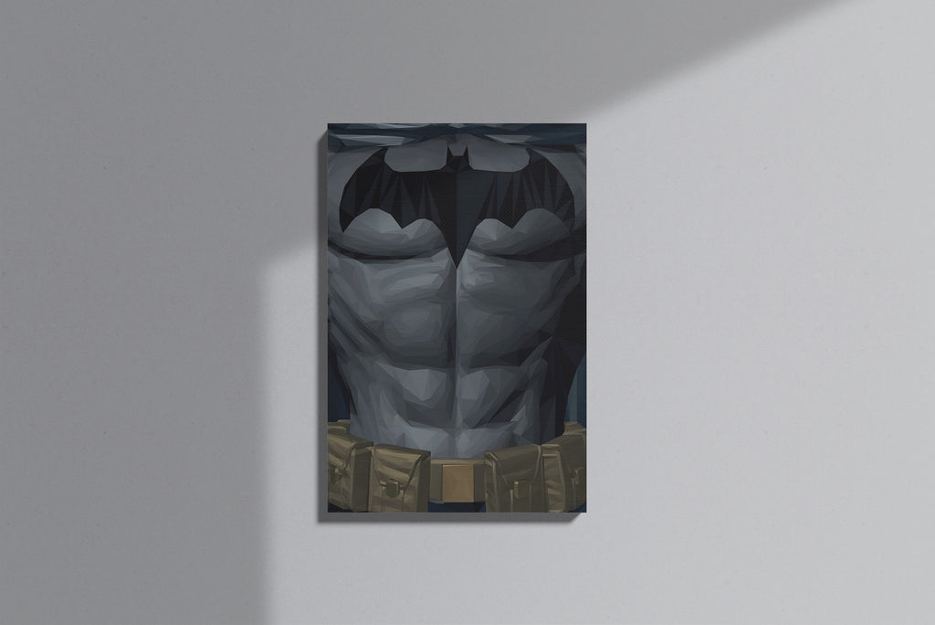GeekCultcha DC Comics Batman Chest Muscles Premium Canvas Painting