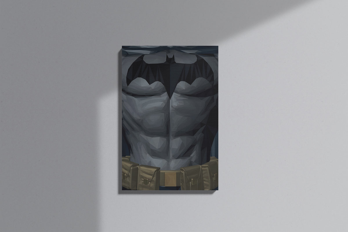 GeekCultcha DC Comics Batman Chest Muscles Premium Canvas Painting