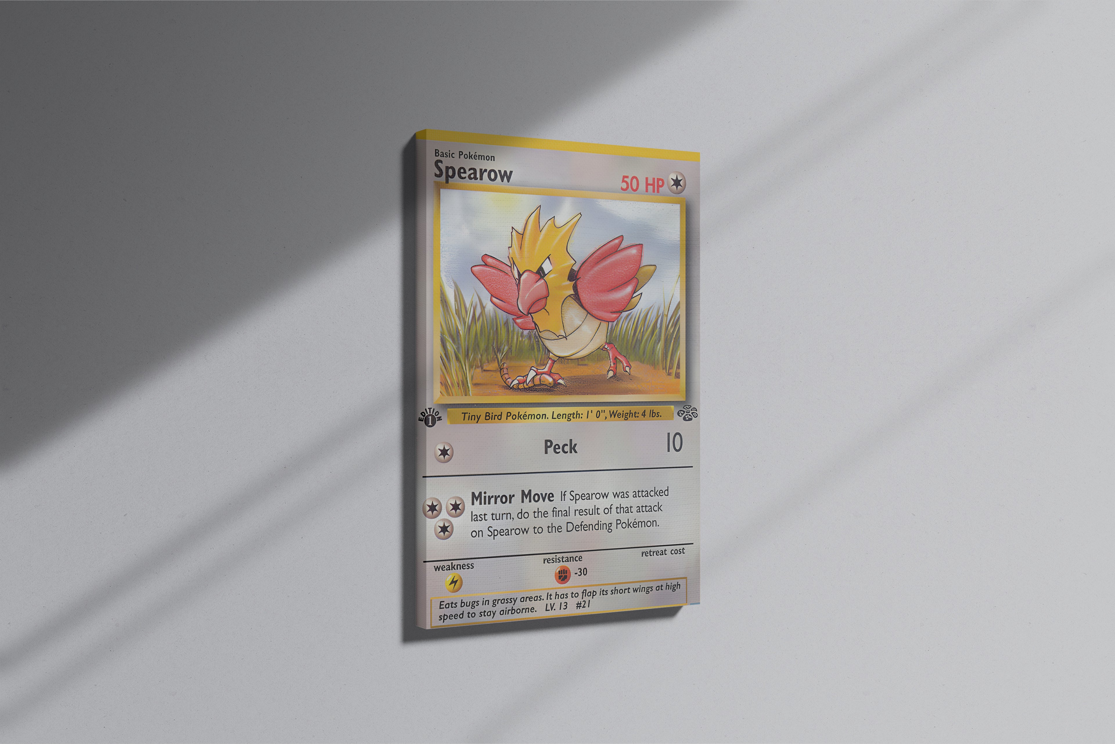 GeekCultcha Pokémon Spearow Premium Canvas Print