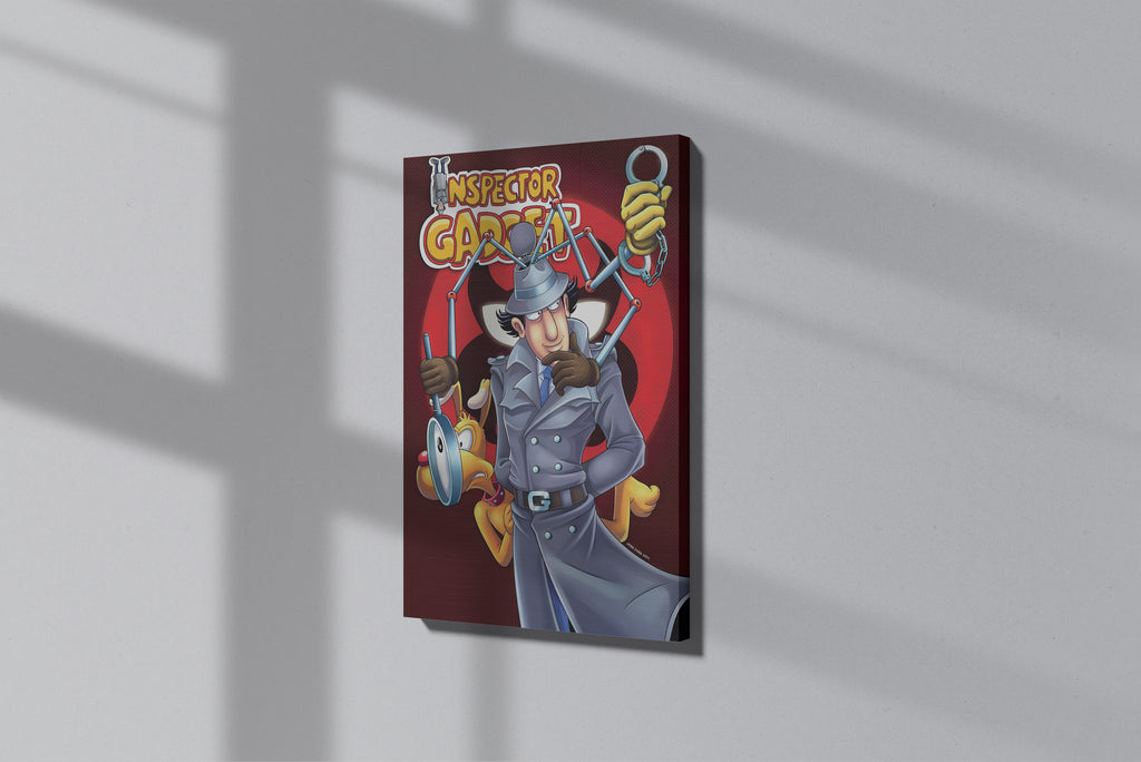 GeekCultcha Inspector Gadget Character Themed Premium Canvas Print