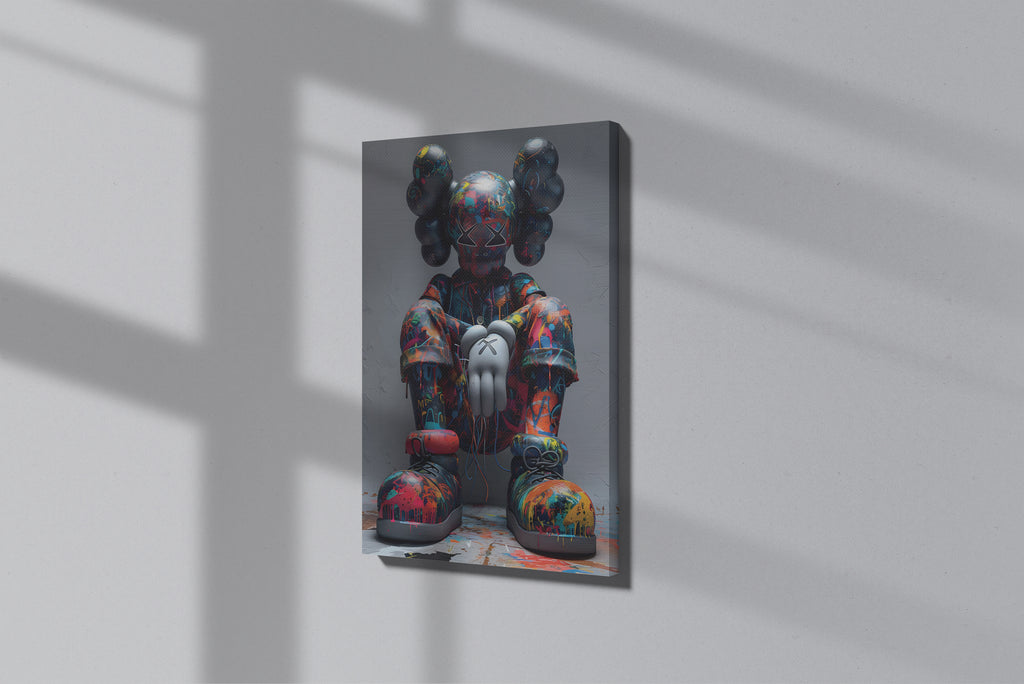 GeekCultcha KAWS Character Themed Premium Canvas Print