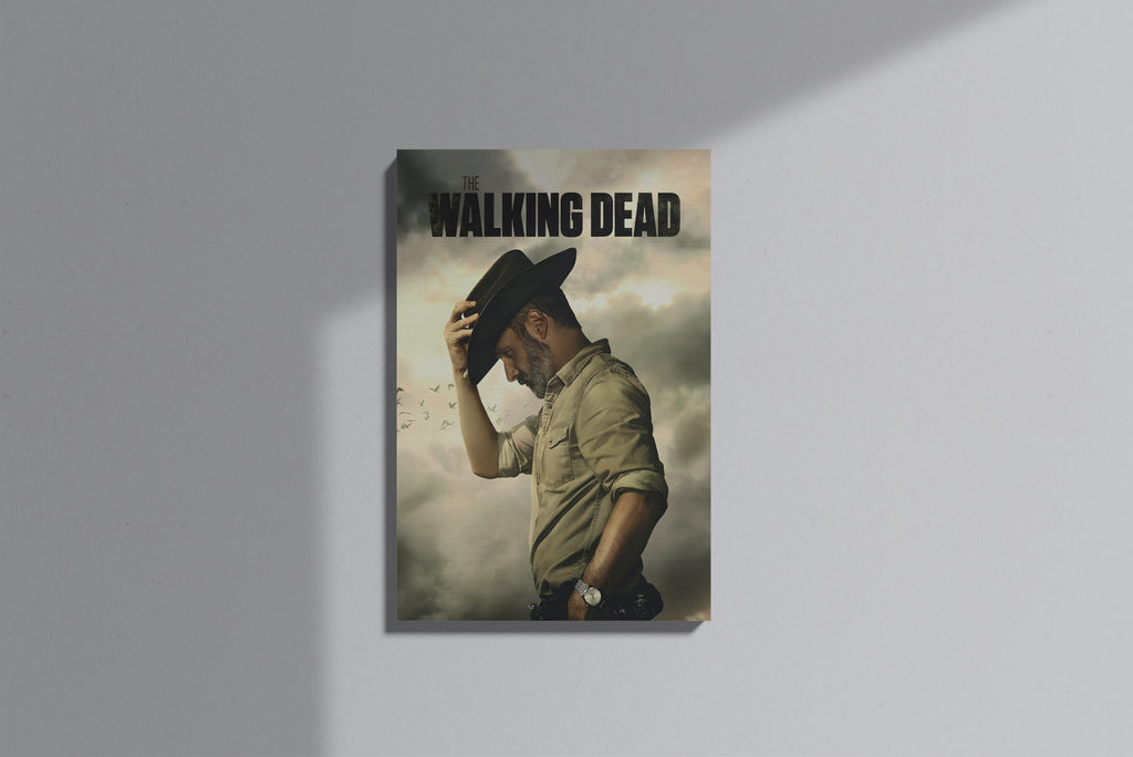 GeekCultcha The Walking Dead Rick Grimes Premium Canvas Print